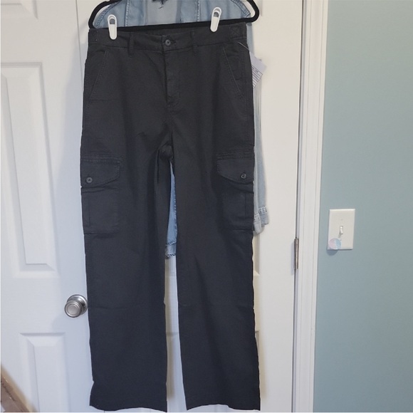 American Eagle Outfitters Pants - AE Black Stovepipe Cargo Pants